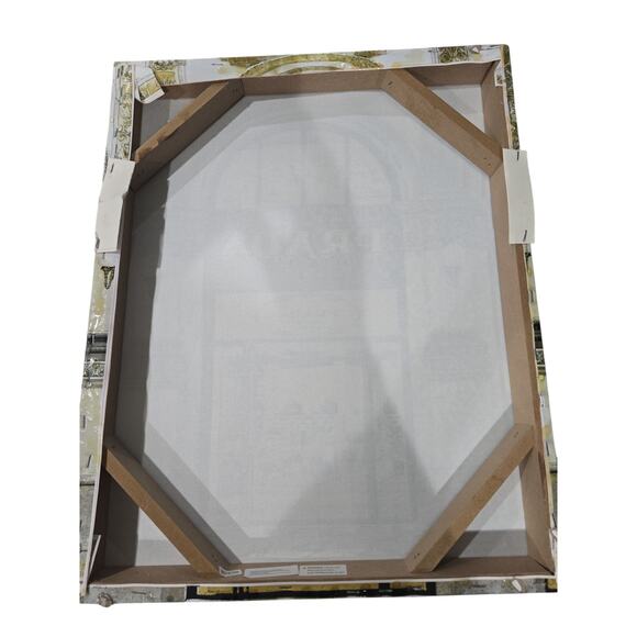 PRADA Storefront Gold Foil Canvas Wall Art 16” x 20” - Picture 2 of 3